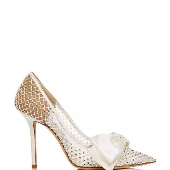 Jimmy Choo Bridal Pointed Toe Pumps - Picture 3 of 5